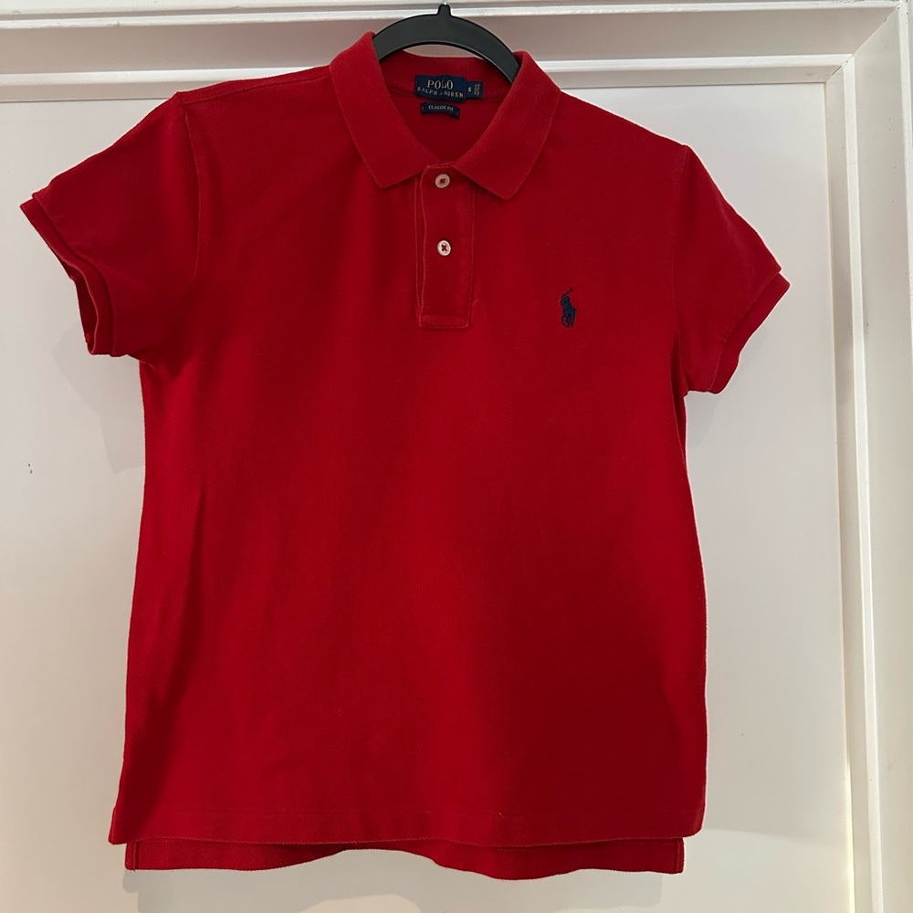 Ralph Lauren Kids Bright Red Polo Shirt